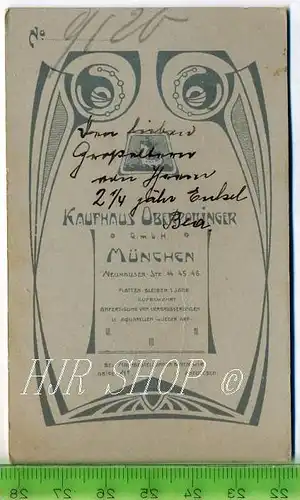 Oberpollinger, München vor 1900 kl. Format, s/w., I-II,