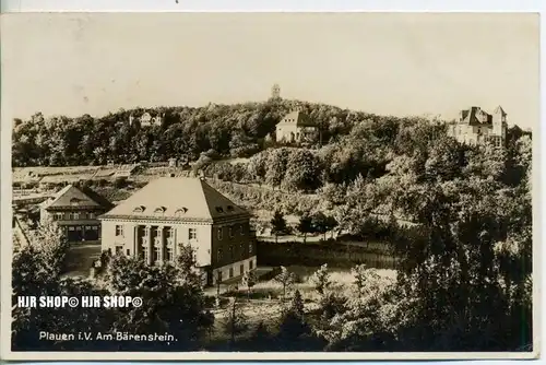 um 1930/1940  Antsichtskarte,  „Am Bärenstein“  mit Frankatur, Stempel