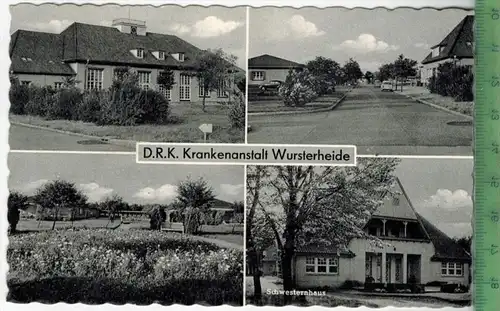 D.R.K. Krankenanstalt Wursterheide, Verlag: Ferd. Lagerbauer & Co., Hamburg, Postkarte mit Frankatur, mit Stempel,