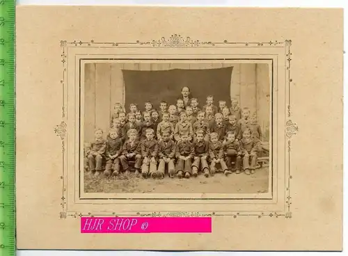 Schulklasse um 1900 Gr. Format, s/w., I-II,