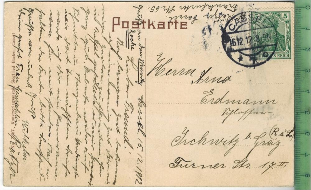 Cassel, Aue-Bassin Verlag: Siegfried Bäcker, Cassel, Postkarte mit