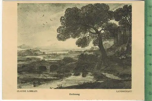 Staatliche Museen zu Berlin, Claude Lorrain, Zeichnung, Landschaft Verlag: Jul. Bard, Berlin, Postkarte, unbenutzt