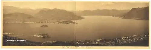 um 1920/1930 Ansichtskarte,Panorama „Stresa“,  ungebrauchte Karte