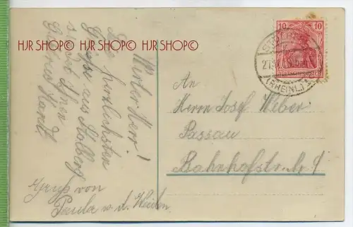 Junge Frau um 1910/1920,   Verlag: ------,    Postkarte,  mit Frankatur, mit Stempel   Erhaltung: I-II,