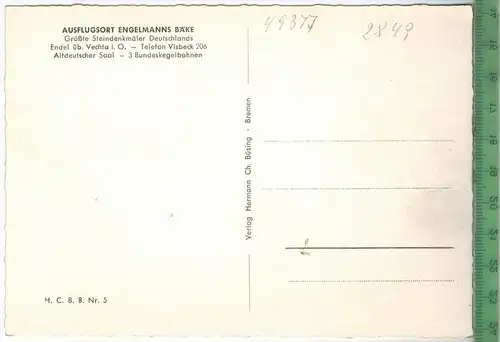 Ahlhorn Verlag: Ch. Büsing, Bremen, POSTKARTE Erhaltung: I-II, Karte wird in Klarsichthülle verschickt.(H)