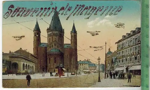 Mainz; Souvenir de Meyence,  Verlag: ; Postkarte ohne Frankatur,  Stempel,  Maße: 14  x 9 cm, Erhaltung: I-II