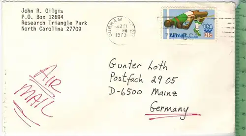 28. Sept. olympische Sommerspiele Moskau, 1980-, 31c auf Luftbrief, gest.  1979, Zustand:  gut