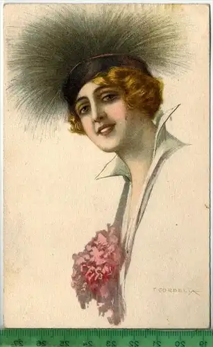 Künstlerkarte, Corbella 1921, Verlag:  ----, Postkarte mit Frankatur, mit Stempel, COTTBUS 1.11.1921, Erhaltung: I-II,