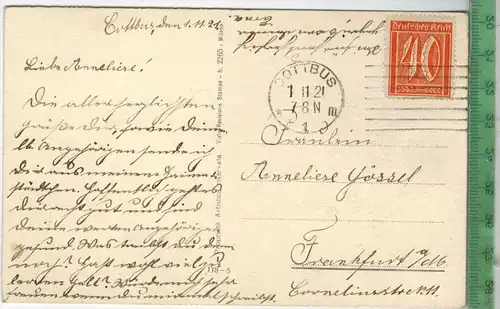 Künstlerkarte, Corbella 1921, Verlag:  ----, Postkarte mit Frankatur, mit Stempel, COTTBUS 1.11.1921, Erhaltung: I-II,