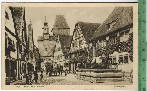 Rothenburg o. Tauber-Rödergasse - 1912 -