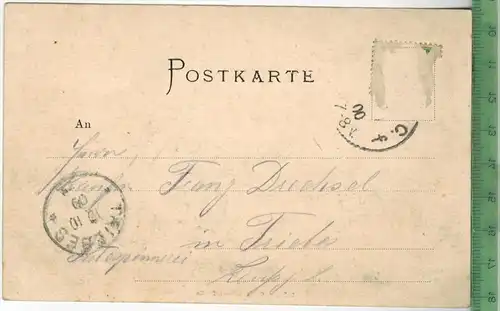 Berlin, der neue Dom 1909, Verlag: Georg Kühnel, Berlin, POSTKARTE ohne Frankatur  mit  Stempel, Erhaltung: I-II,