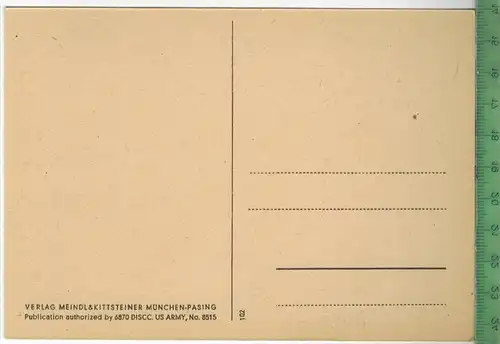 Künstlerkarte, Kind, Verlag: Meindl & Kittsteiner, München-Pasing Postkarte, Publication authoriz by 6870 DICC. US ARMY,