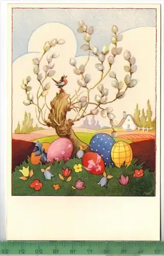 Alte belgische Osterkarte, Verlag:----,  Postkarte, Erhaltung: I-II, unbenutzt, Karte wird in Klarsichthülle verschickt.