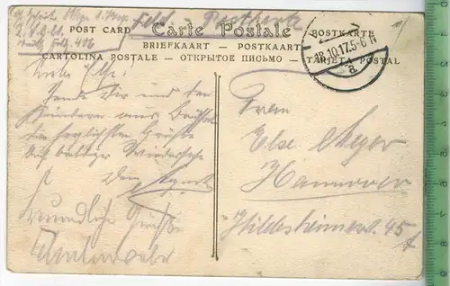 Buxelles, le Manneken-piss un jour de Fète , 1917, Verlag:------------, FELD-Postkarte ohne Frankatur,  mit Stempel,