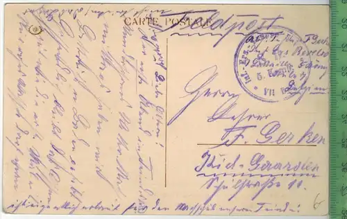 Baverloo; Infanteriekaserne , 1914-18, Verlag: ----------, FELD-Postkarte ohne Frankatur,  mi Stempel, --------