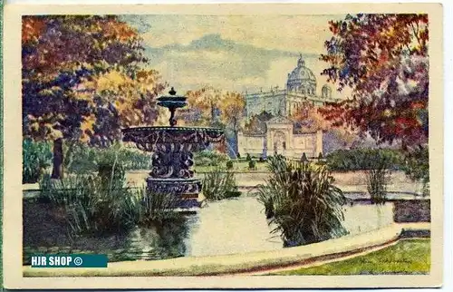 Postkarte  Wien, Volksgarten ungelaufen,
