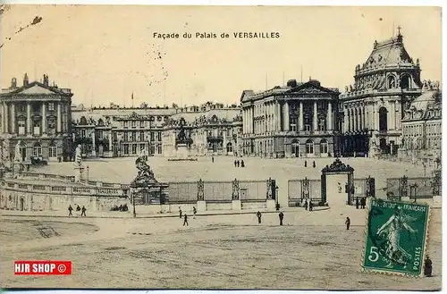 Postkarte  VERSAILLES gelaufen, frankiert, 1911