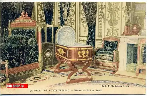 Postkarte  Palais de Fontainebleau   gelaufen, frankiert, 1909