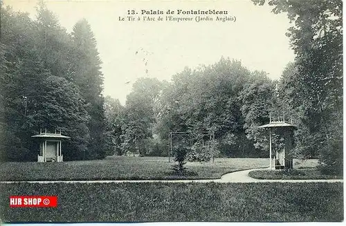 Postkarte  Palais de Fontainebleau   gelaufen, frankiert, 1910