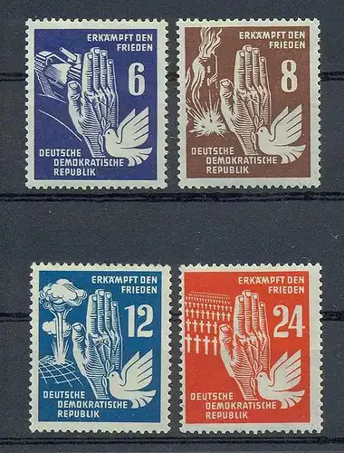 1950, 15. Dez. Frieden, 276,277,278,279**, Satz 4 W, M€ 18,--