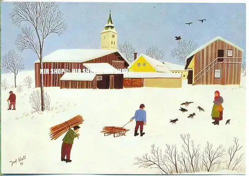 WIECHMANN – BILDKARTEN Josef Wahl, Ein Wintertag, Nr.573