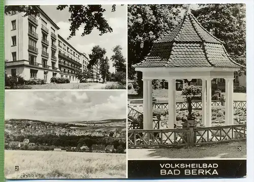 Bad Berka, Volksheilbad um 1960/1970 Verlag:, Bild und Heimat, POSTKARTE ohne Frankatur, ohne Stempel,  Erhaltung: I-II,