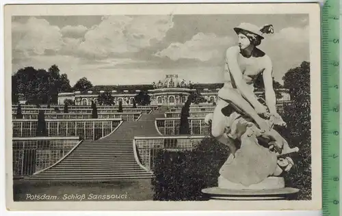 Potsdam, Schloß Sanssouci, Verlag: ------,  Postkarte, unbenutzte Karten,  Maße:14 x 9  cm, Erhaltung:I-II,