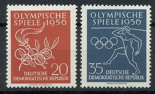 1956, MiNr. 539+540 ** Satz 2 W Zustand: I-II, (H)