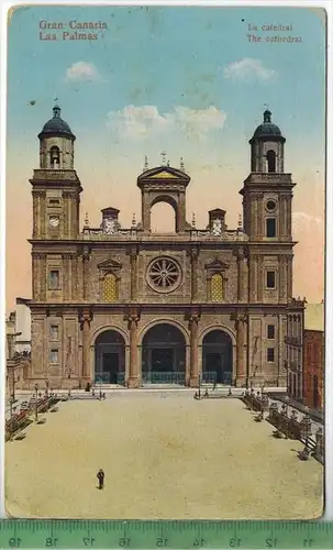 Gran canaria La catedralVerlag: Postkarte, Erhaltung: I-II, unbenutzt, Karte wird in Klarsichthülle verschickt.