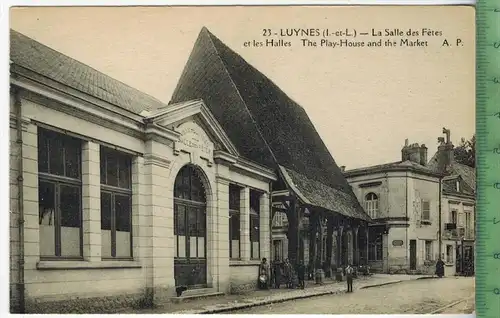 Luynes-La Salle des Fètes et les Halles, Verlag: -----, Postkarte, Erhaltung: I-II, unbenutzt,