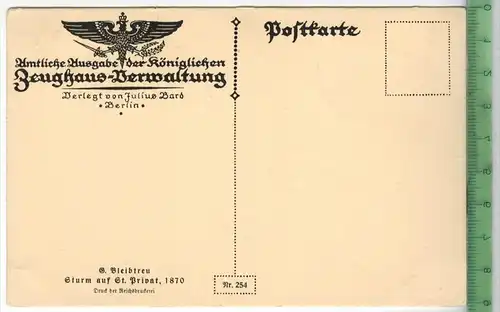 Künstler AK, Bleibtreu G., Sturm auf St. Privat 1870, Verlag: Amtl. Ausg. der Königlichen Zeughaus-Verwaltung,