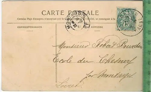 Coubert, Cháteau de la Grange, 1904Verlag:-------, POSTKARTEmit Frankatur  mit Stempel, 21.10.04MIT BEFÖRDERUNGSSPUREN,