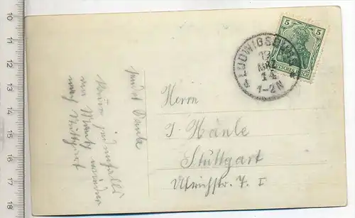 Herzlichen Glückwunsch zum Namenstage !Verlag: ----,  Foto, - Postkartemit Frankatur, mit Stempel, Ludwigsburg, 13.3.14E