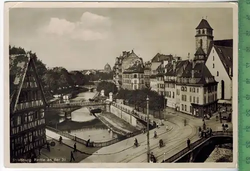 Straßburg. Partie an der Jill, Verlag: Heinrich Hoffmann, Straßburg, Postkarte, Erhaltung: I-II, unbenutzt