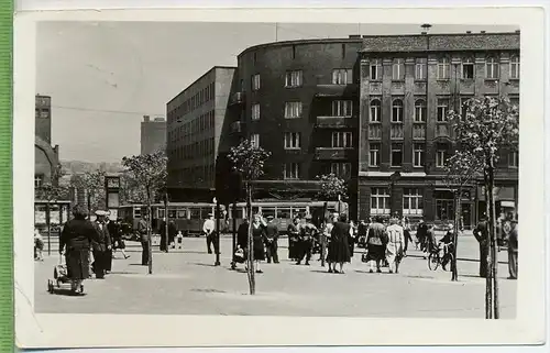 Zabrze-Plac Wolnosci um 1940/1950, Verlag:---- , Postkarte mit Frankatur, mit Stempel ,Zabrze 20.11.50