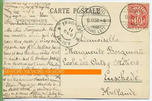 Neuchatel,- Neuenburg, Collegiale et Tour des Prisons um 1900/1910, Verlag: ----,  Postkarte