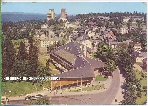 „Oberhof“ um 1970/1980,  ANSICHTSKARTE, (Großformat) mit Frankatur, mit Stempel,