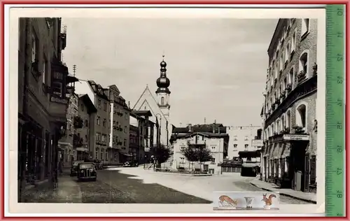 Trostberg a. Alz-Vormarkt -1955-, Verlag. A. Erdl, Trostberg/Alz, POSTKARTE  mit Frankatur, mit Stempel, TROSTBERG
