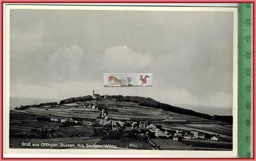 Gruß aus Offingen/Bussen, Krs. Saulgau/Wttbg., Verlag: J. Beck, Stuttgart,  POSTKARTE, Erhaltung: I-II, unbenutzt