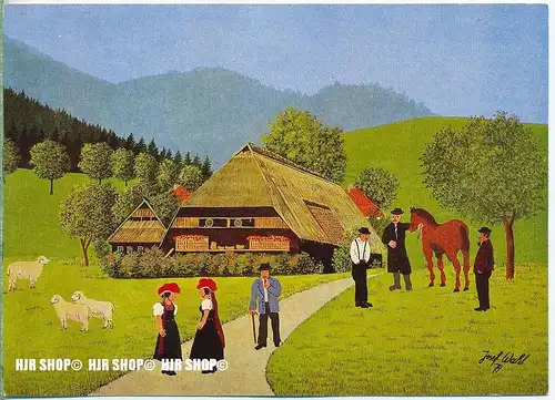 WIECHMANN – BILDKARTEN JOSEF WAHL, Bauernleben im Schwarzwald, Nr.5203