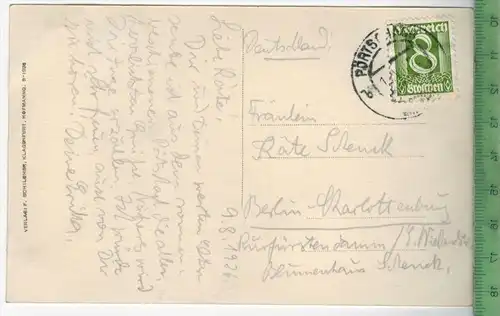 Pörtschach am Wörthersee-1926, - Verlag: F. Schilcher, Klagenfurt, POSTKARTE mit Frankatur, mit Stempel, PÖRTSCHACH