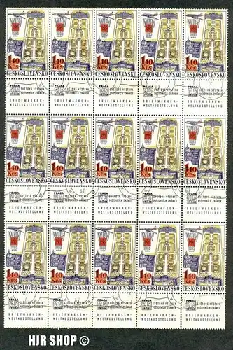 1967, 30. Okt.Fip.-So.-Ausg. zur Briefmarkenausstellung, "Praga 1968", Minr. 1741 gest. Bogen 15 Stck.