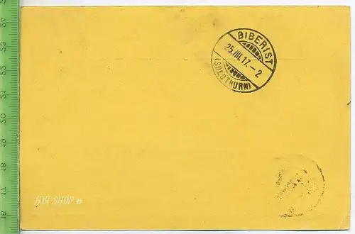 Postkarte, „Schweizerland“, gel. 22.08.1917/Chur