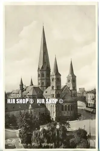 um 1920/1930 Ansichtskarte,  „Bonn, Münster“  ungebrauchte Karte