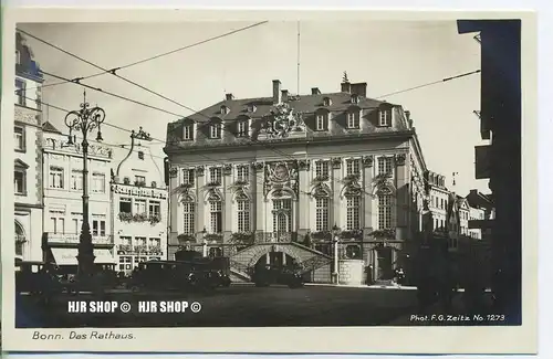 um 1920/1930 Ansichtskarte,  „Bonn, Das Rathaus“  ungebrauchte Karte