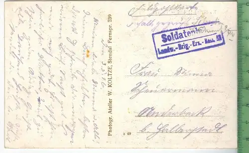 Weltkrieg 1914/16  Rouves- 1916 - Verlag: W. Klotze, Stendal, FELD-  POSTKARTE ohne Frankatur. mit Stempel, 3.5.16