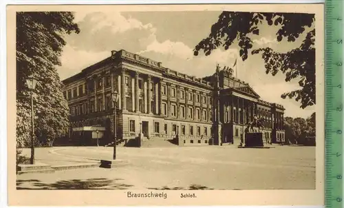 Braunschweig, Schloß 1910/1920, Verlag: Erich Baxmann, Hildesheim, Postkarte Erhaltung: I-II, unbenutzt