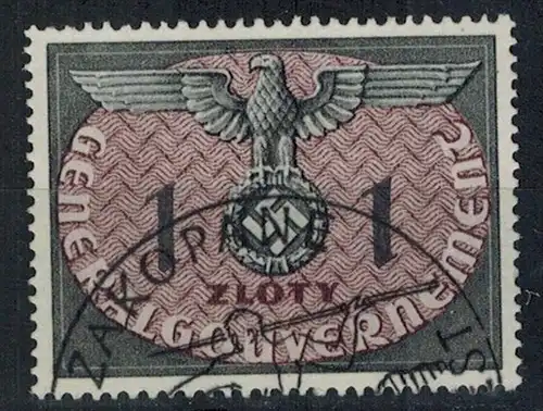 1940, Generalgouvernement, MiNr. 13 –1 Zl ZUSTAND: I-II