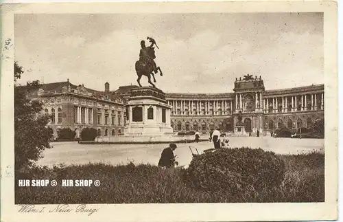 um 1920/1930 Ansichtskarte,  „Neue Burg“ mit Frankatur