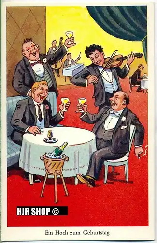 Postkarte:  Ein Hoch zum Geburtstag,  ungelaufen,